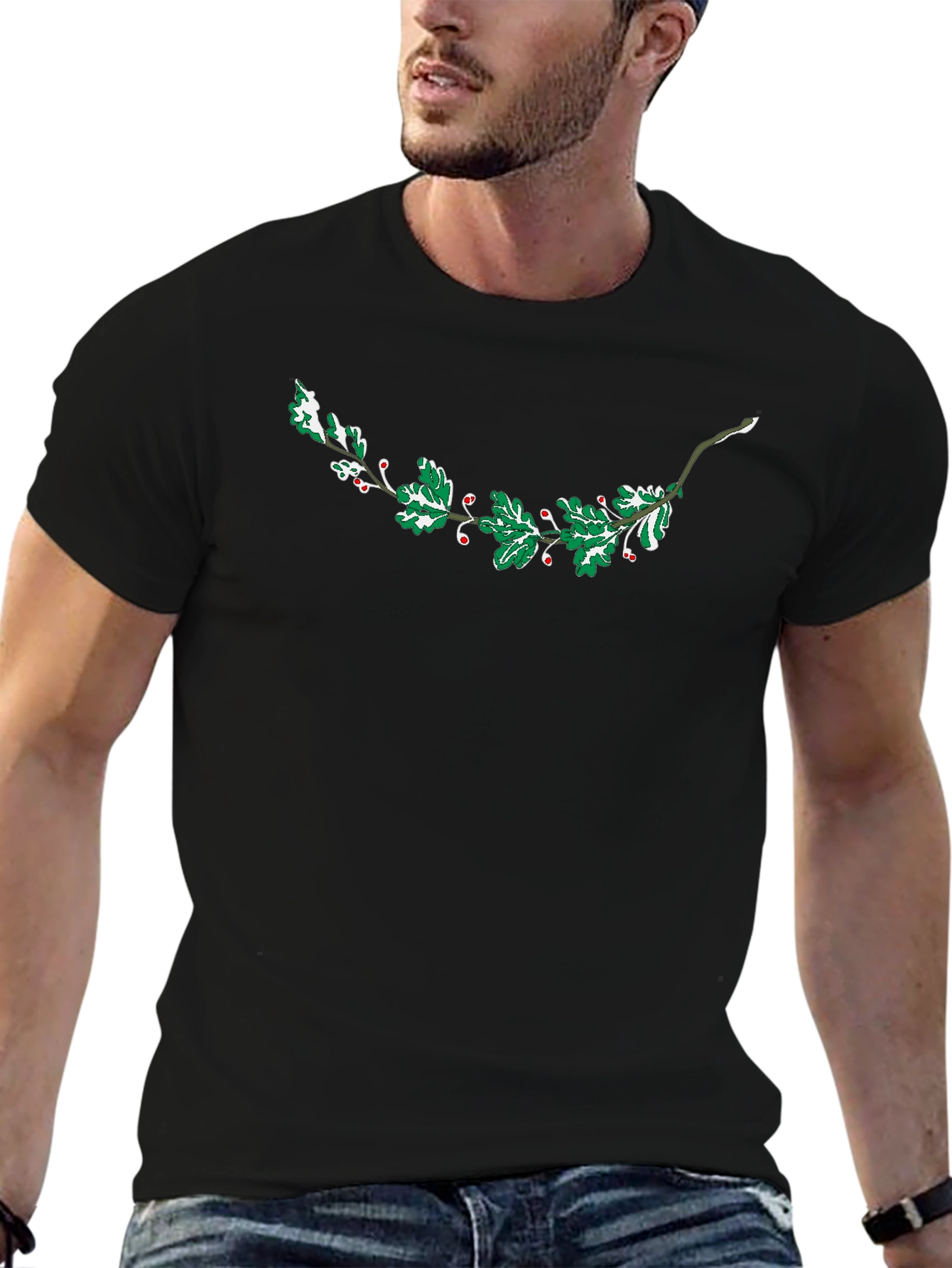 Holiday Holly Berry Graphic T-Shirt