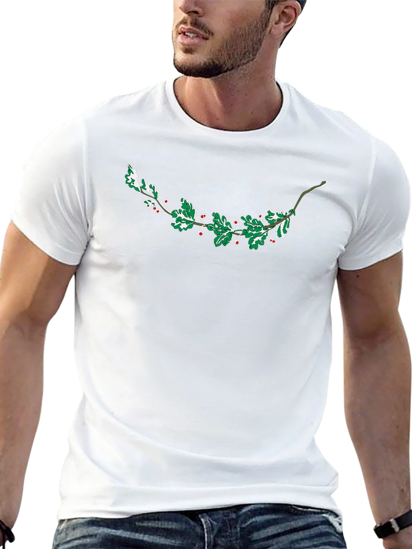 Holiday Holly Berry Graphic T-Shirt