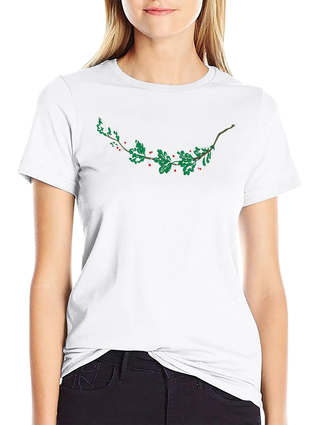 Holiday Holly Berry Graphic T-Shirt