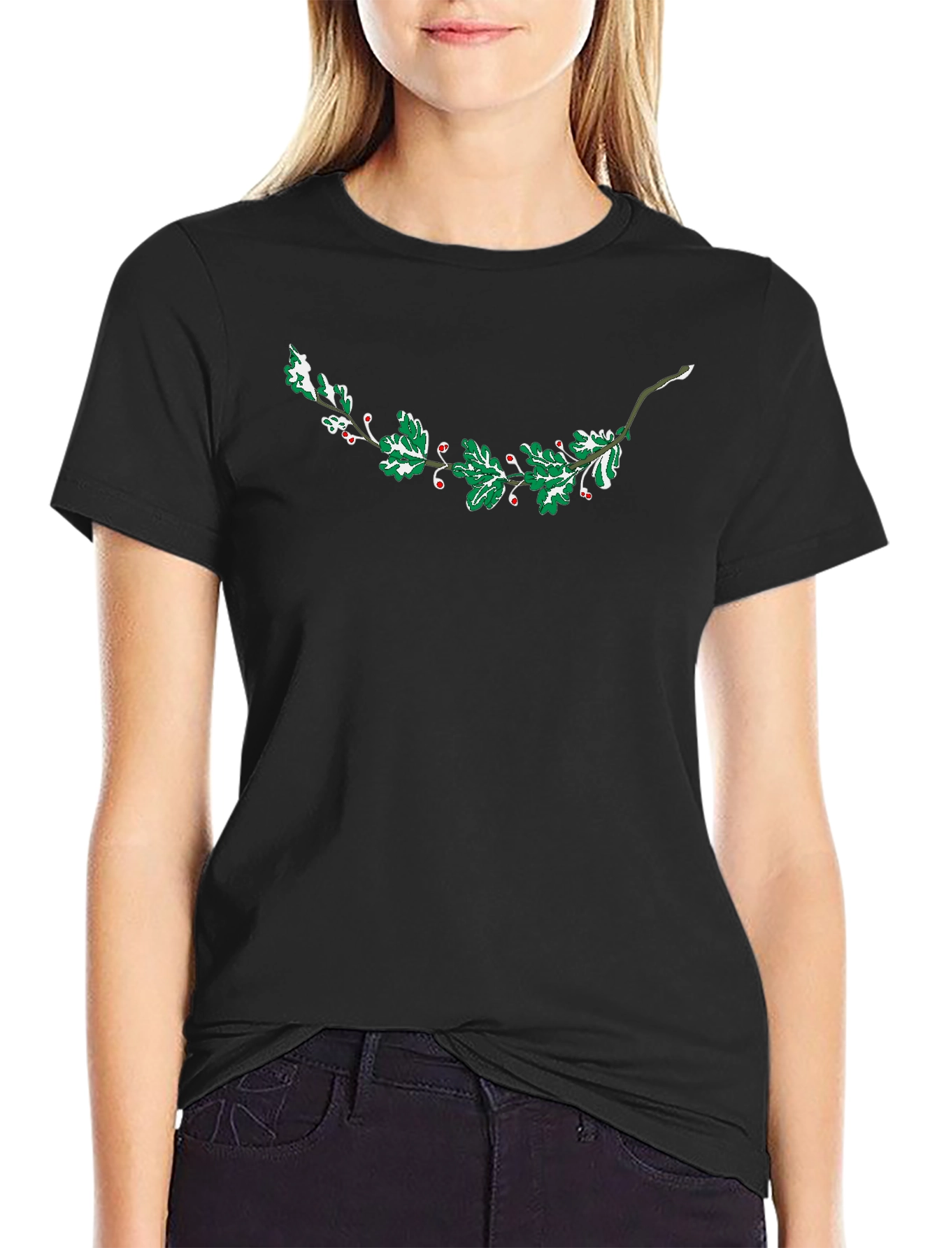 Holiday Holly Berry Graphic T-Shirt