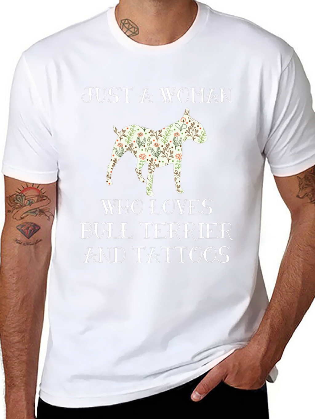 Bull Terrier & Tattoos Graphic Tee