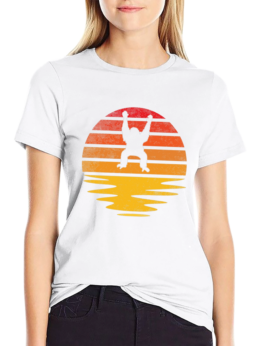 Retro Orangutan Sunset T-Shirt - Classic Style