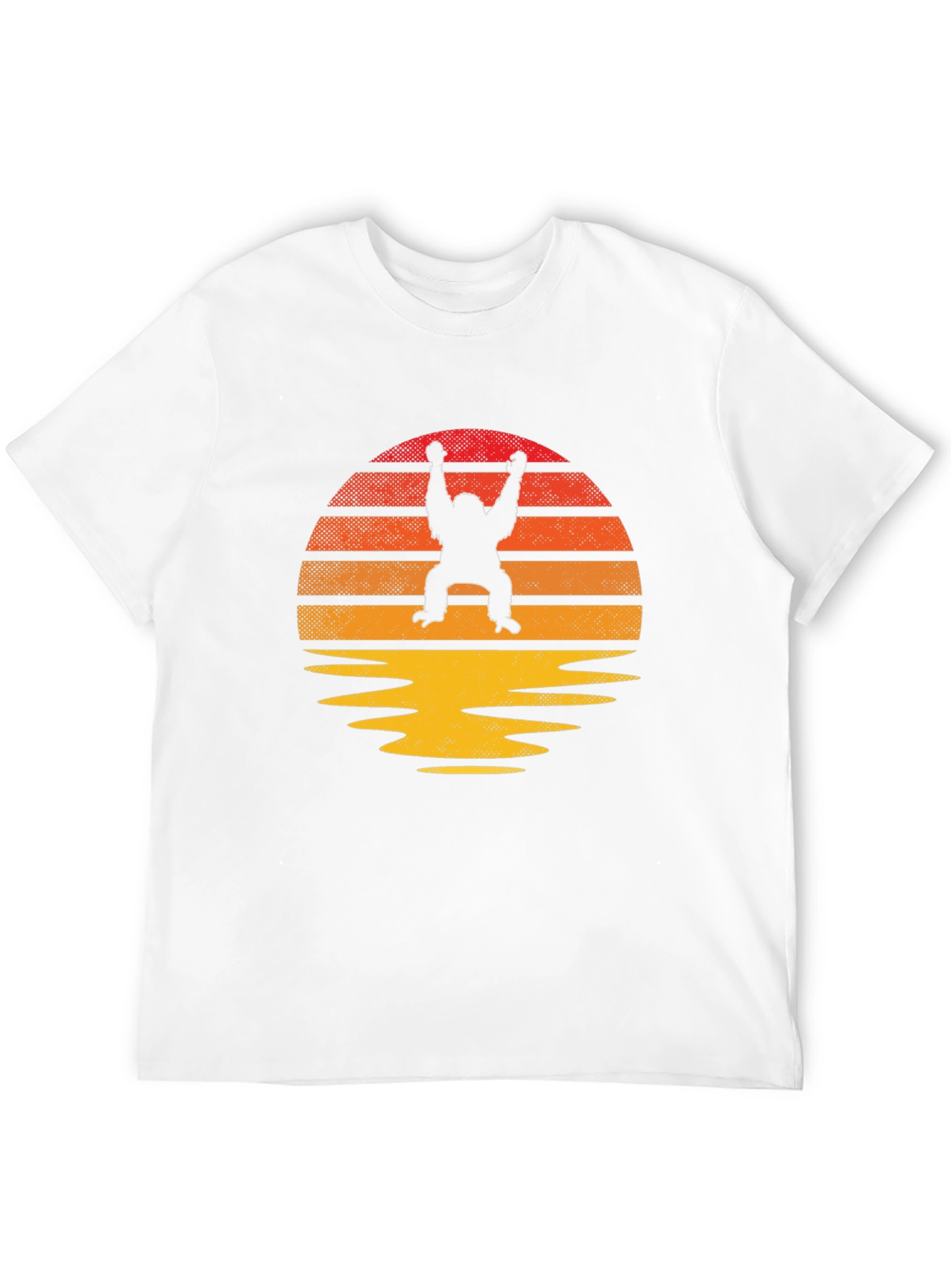 Retro Orangutan Sunset T-Shirt - Classic Style