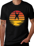 Retro Orangutan Sunset T-Shirt - Classic Style