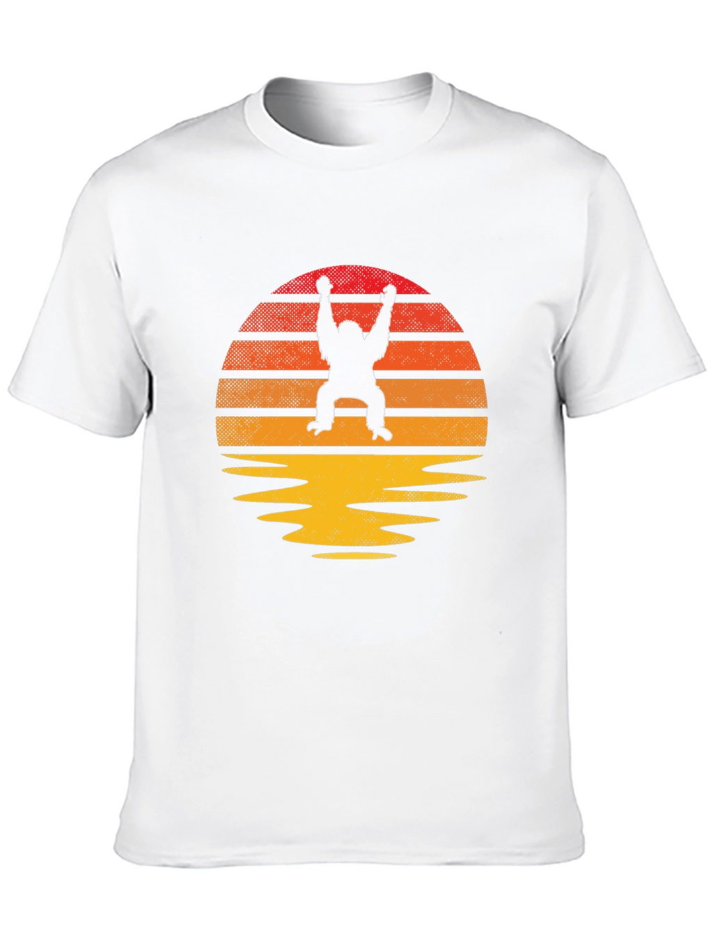 Retro Orangutan Sunset T-Shirt - Classic Style