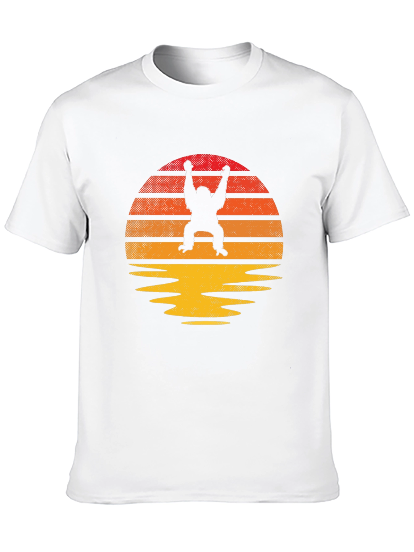 Retro Orangutan Sunset T-Shirt - Classic Style
