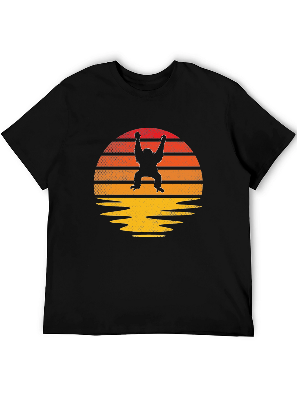 Retro Orangutan Sunset T-Shirt - Classic Style