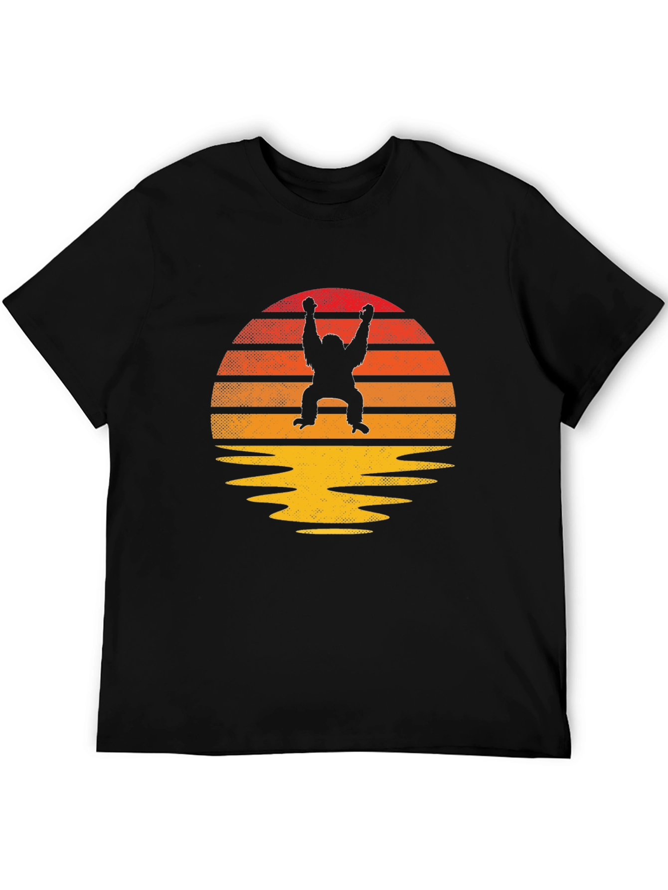 Retro Orangutan Sunset T-Shirt - Classic Style