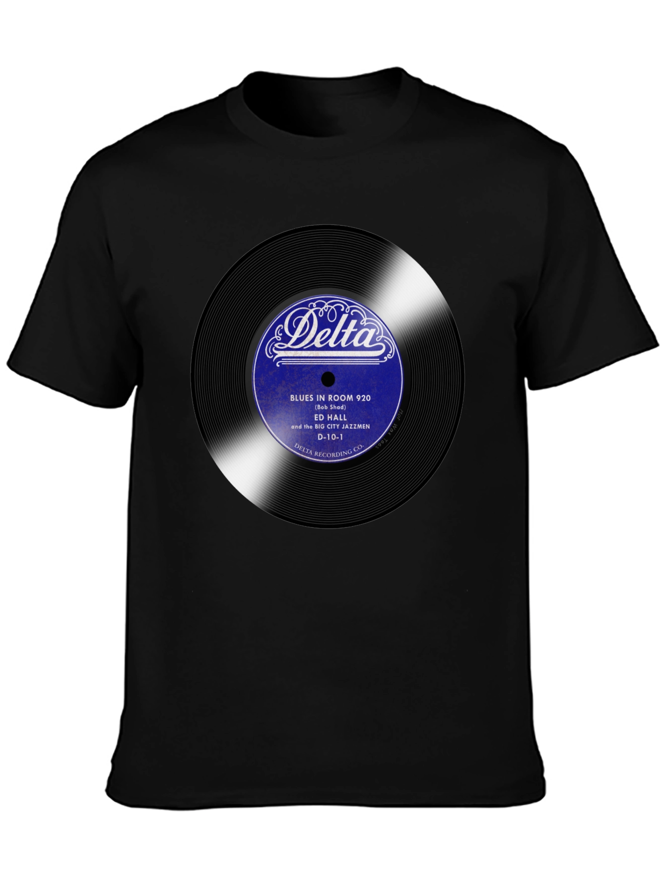 Delta Blues Record T-Shirt - Ed Hall Jazz