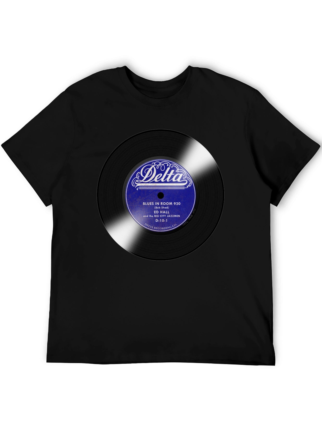 Delta Blues Record T-Shirt - Ed Hall Jazz