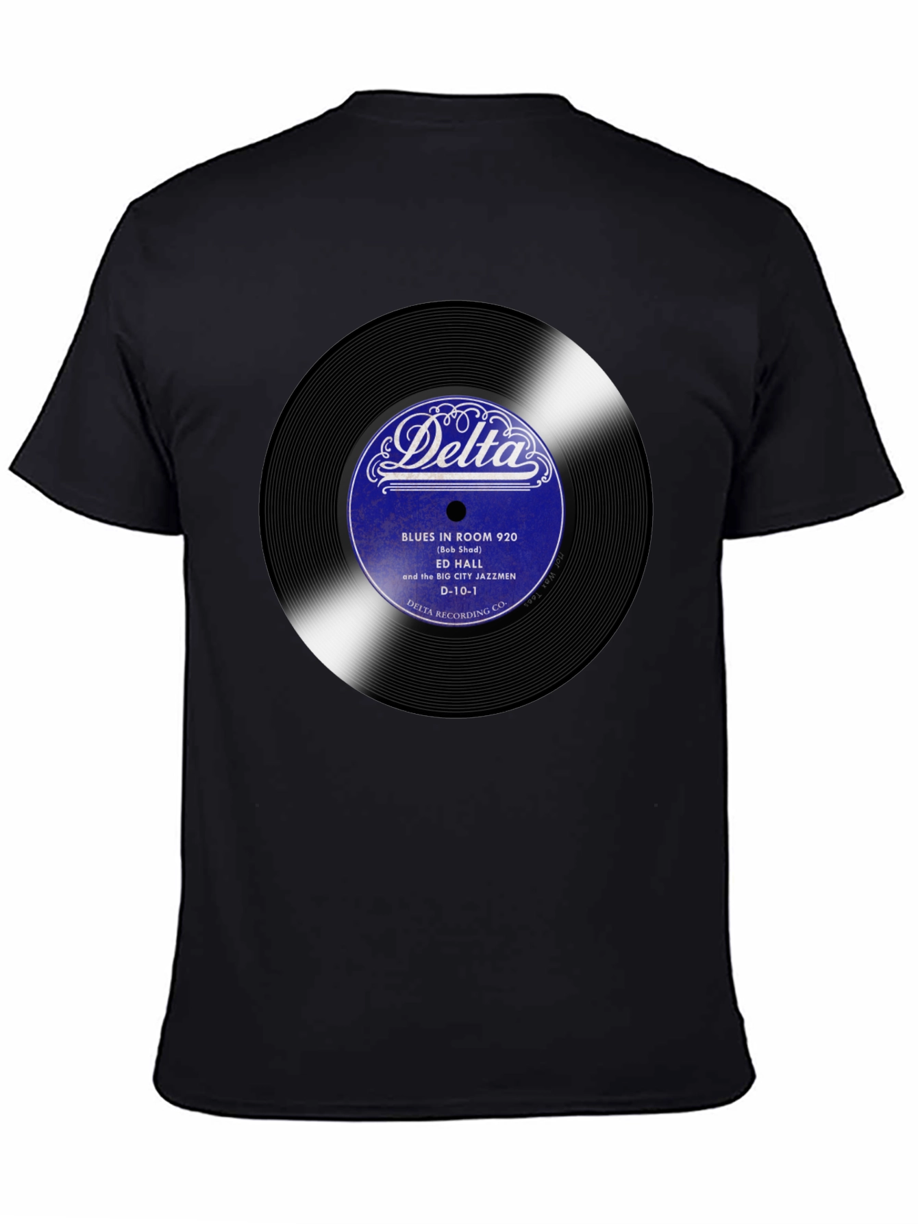 Delta Blues Record T-Shirt - Ed Hall Jazz