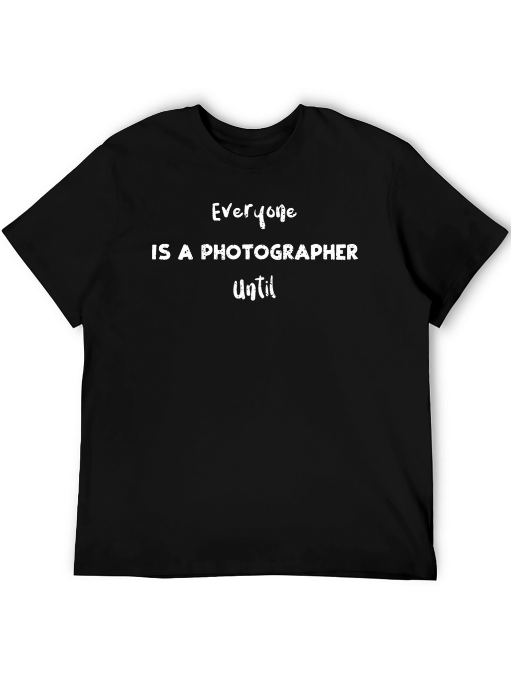Photographer Humor Black Cotton T-Shirt