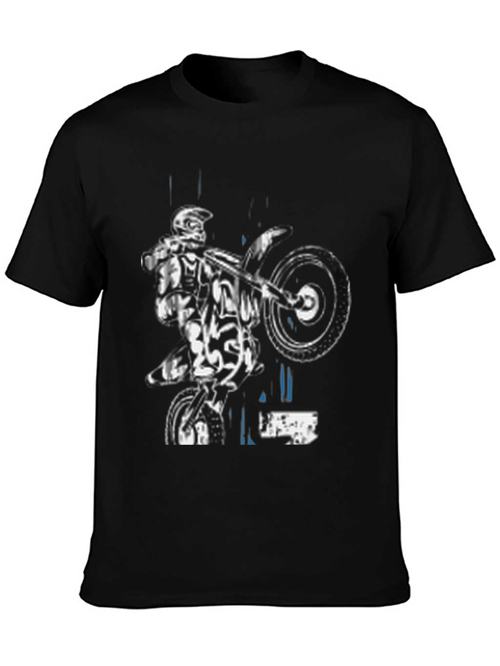 Motocross Rider Black T-Shirt