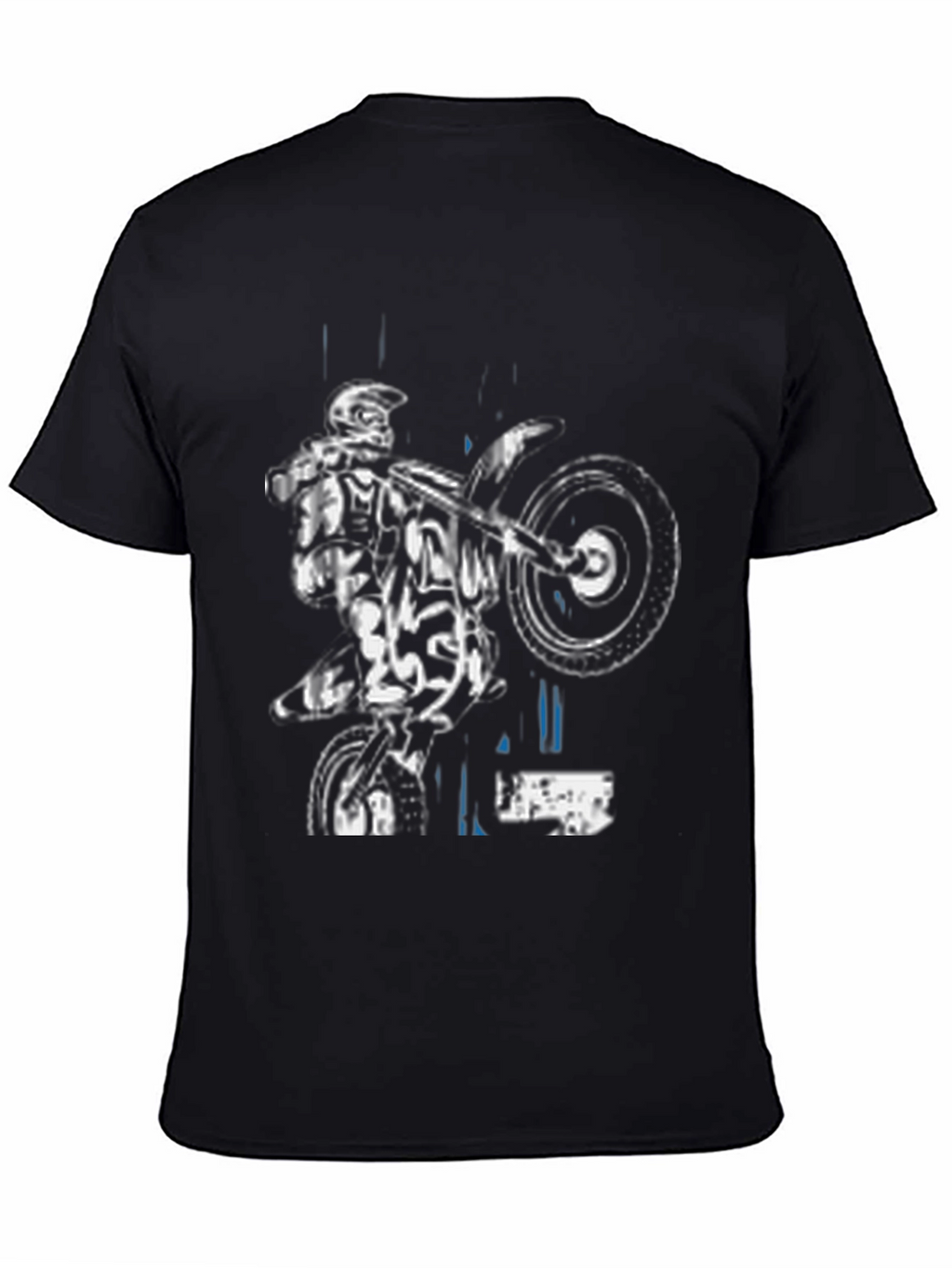 Motocross Rider Black T-Shirt