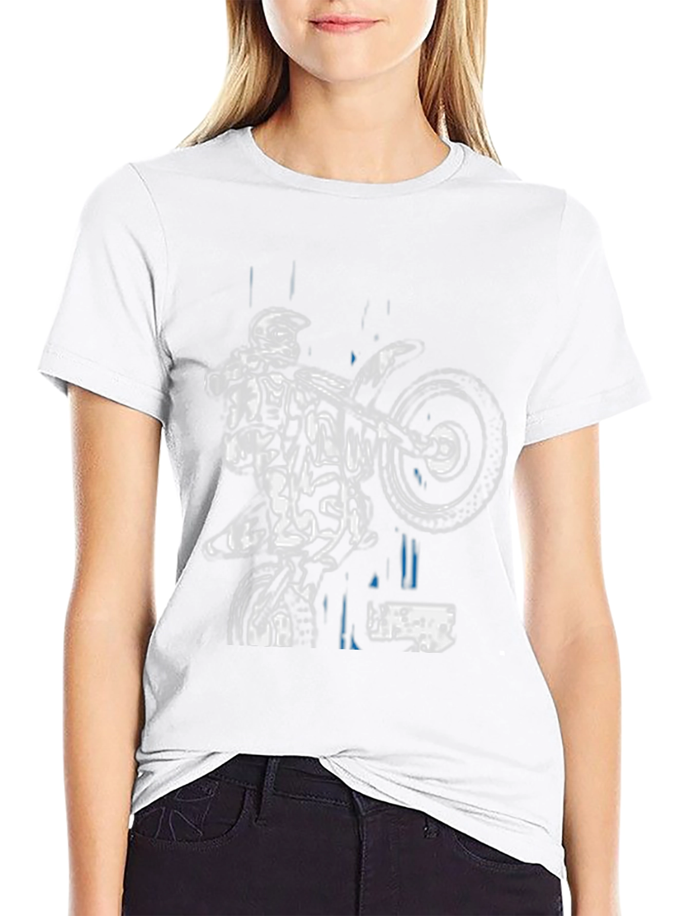 Motocross Rider Black T-Shirt