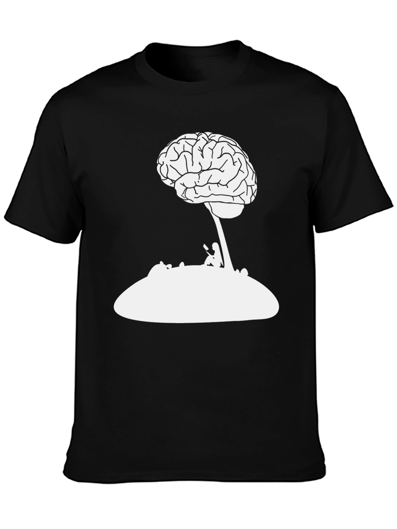 Brainy Black Tee - Thinkers Delight