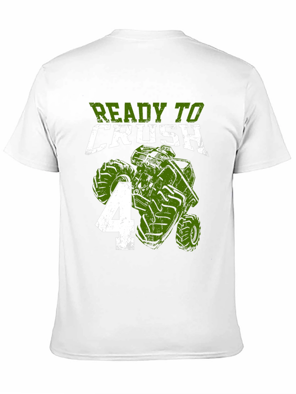 Ready to Crush 4 Monster Truck Birthday Shirt