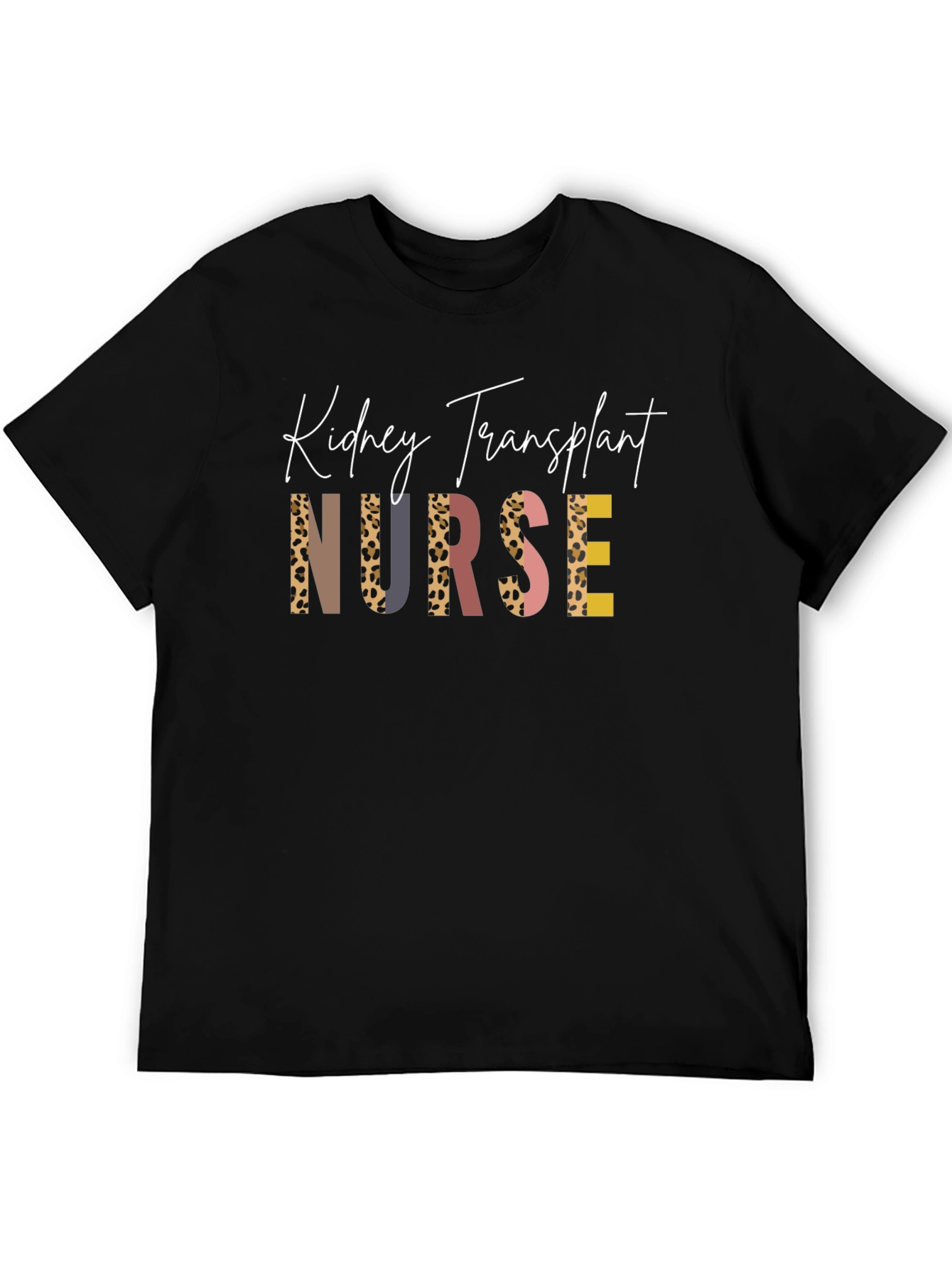 Kidney Transplant Nurse T-Shirt - Unique Leopard Print Design