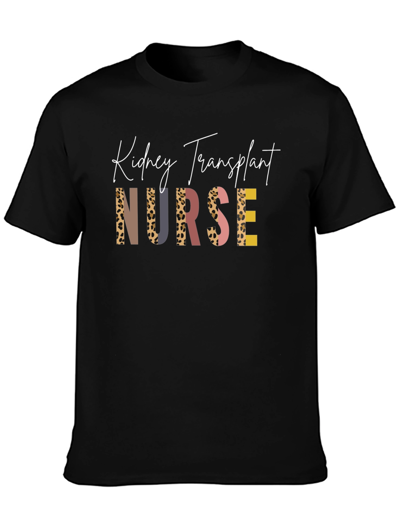 Kidney Transplant Nurse T-Shirt - Unique Leopard Print Design