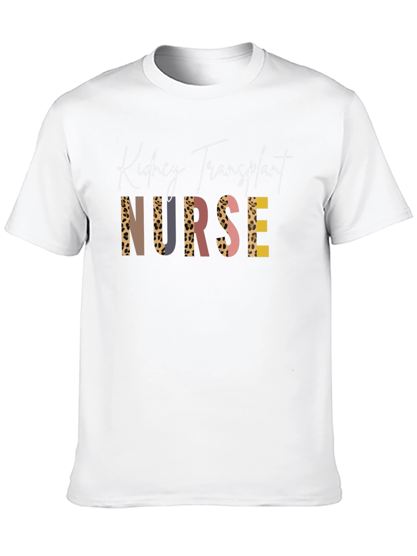 Kidney Transplant Nurse T-Shirt - Unique Leopard Print Design