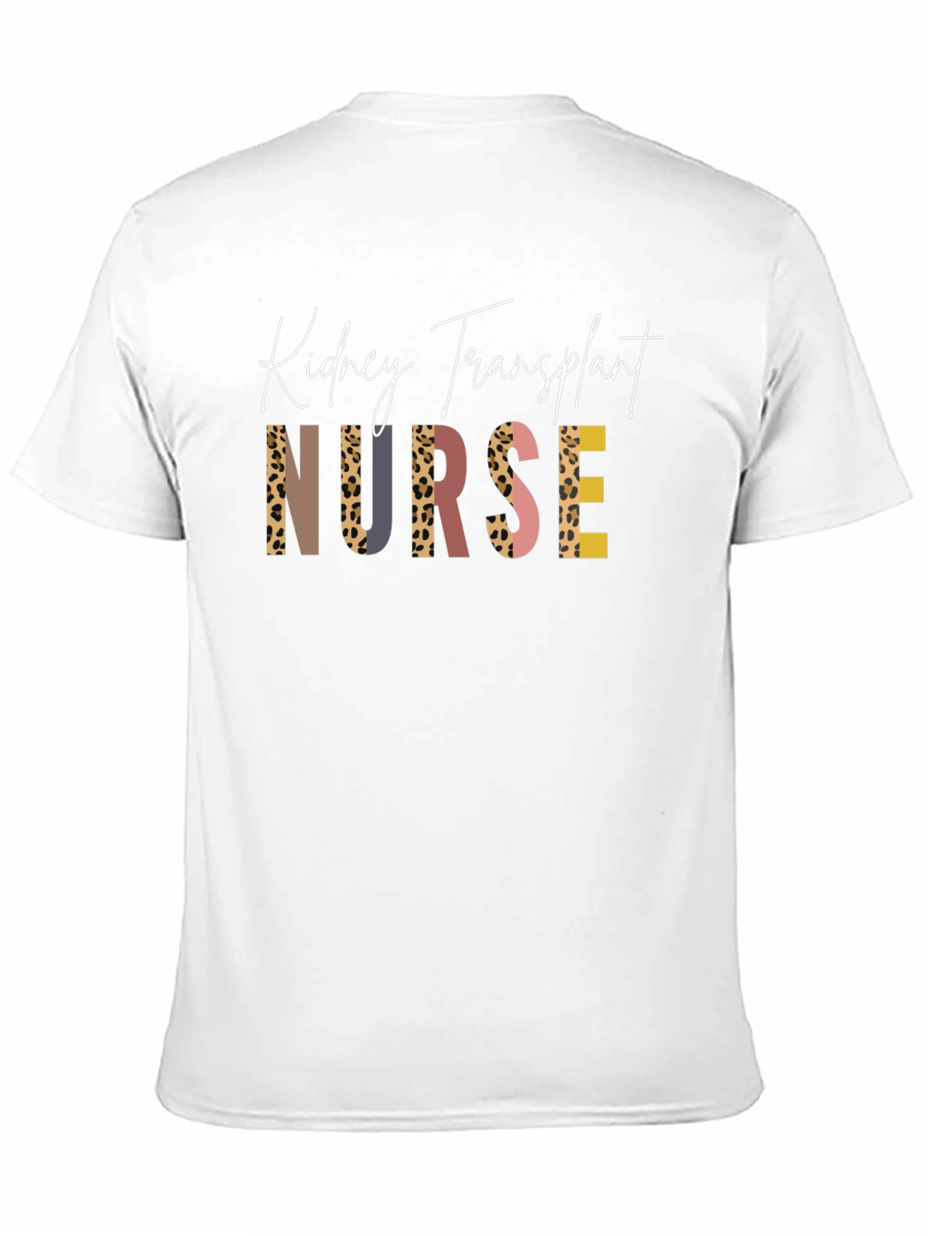 Kidney Transplant Nurse T-Shirt - Unique Leopard Print Design