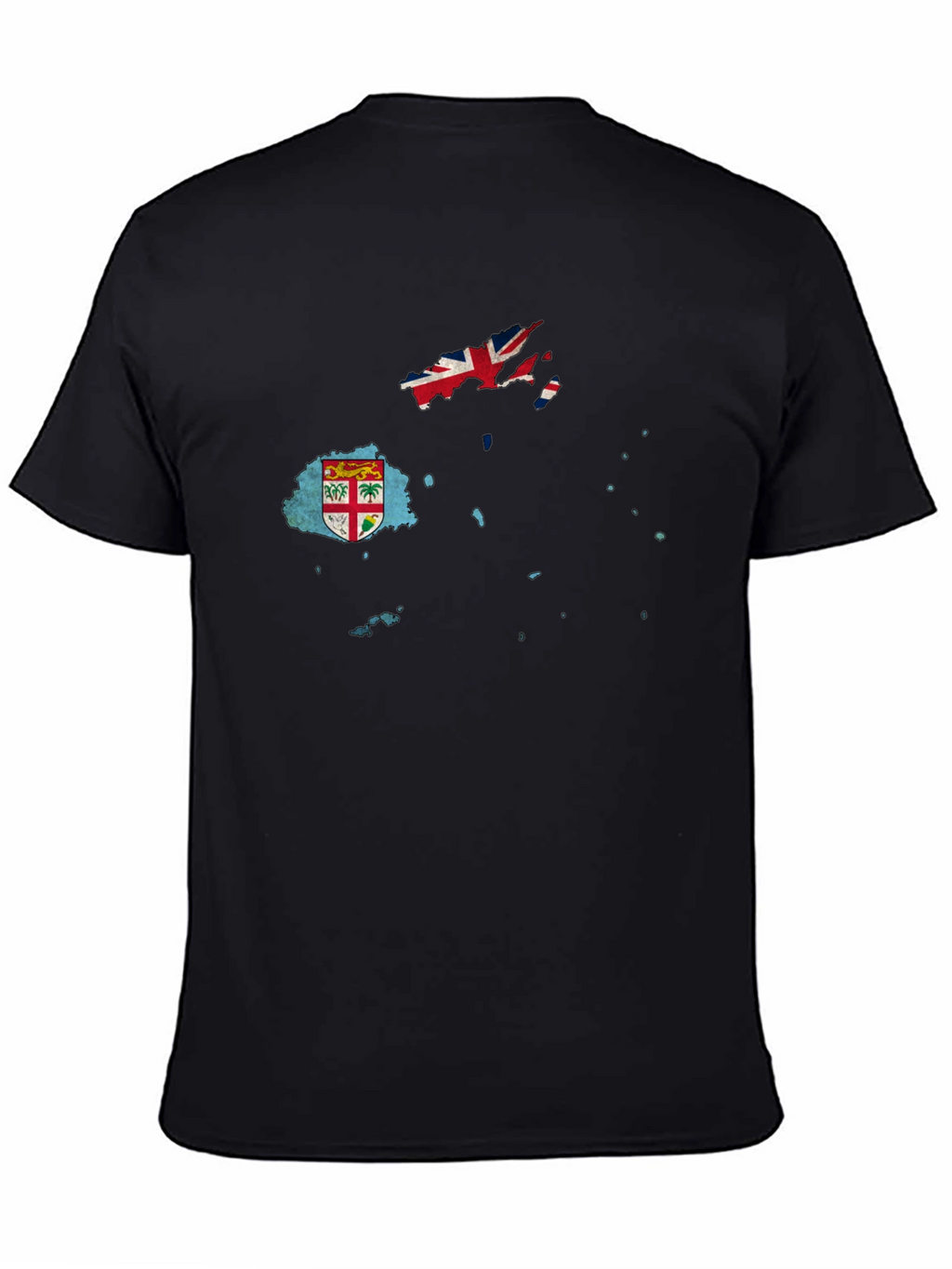 Fiji Flag Map Graphic T-Shirt