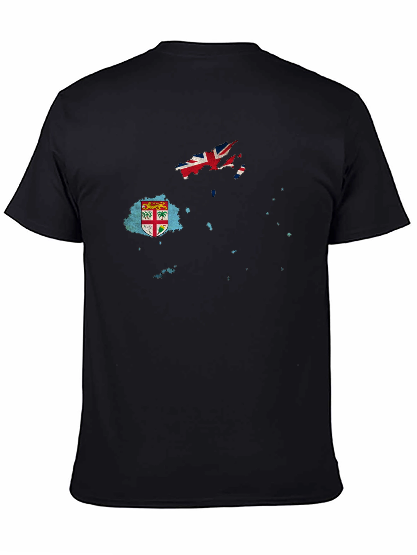 Fiji Flag Map Graphic T-Shirt