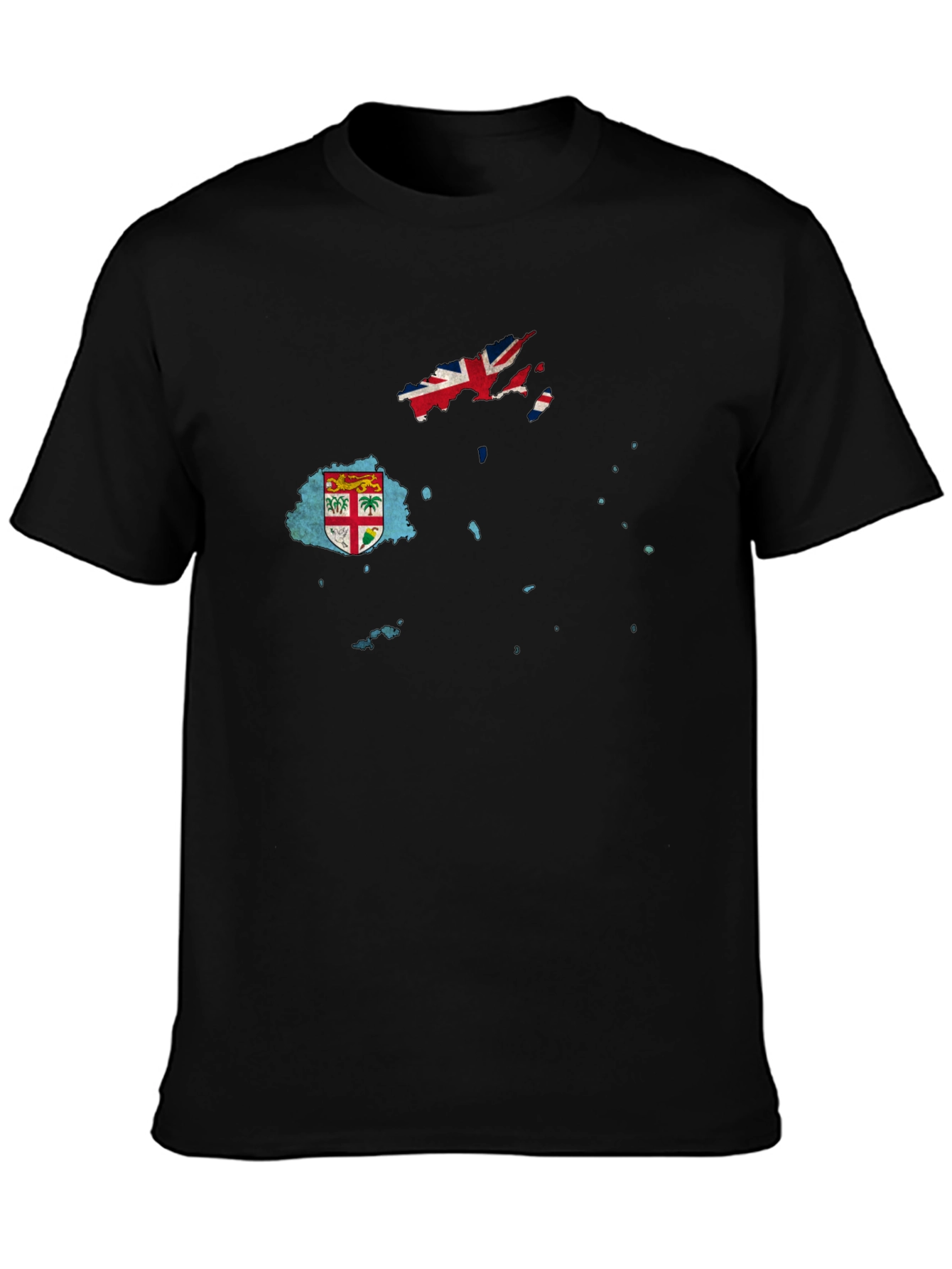 Fiji Flag Map Graphic T-Shirt