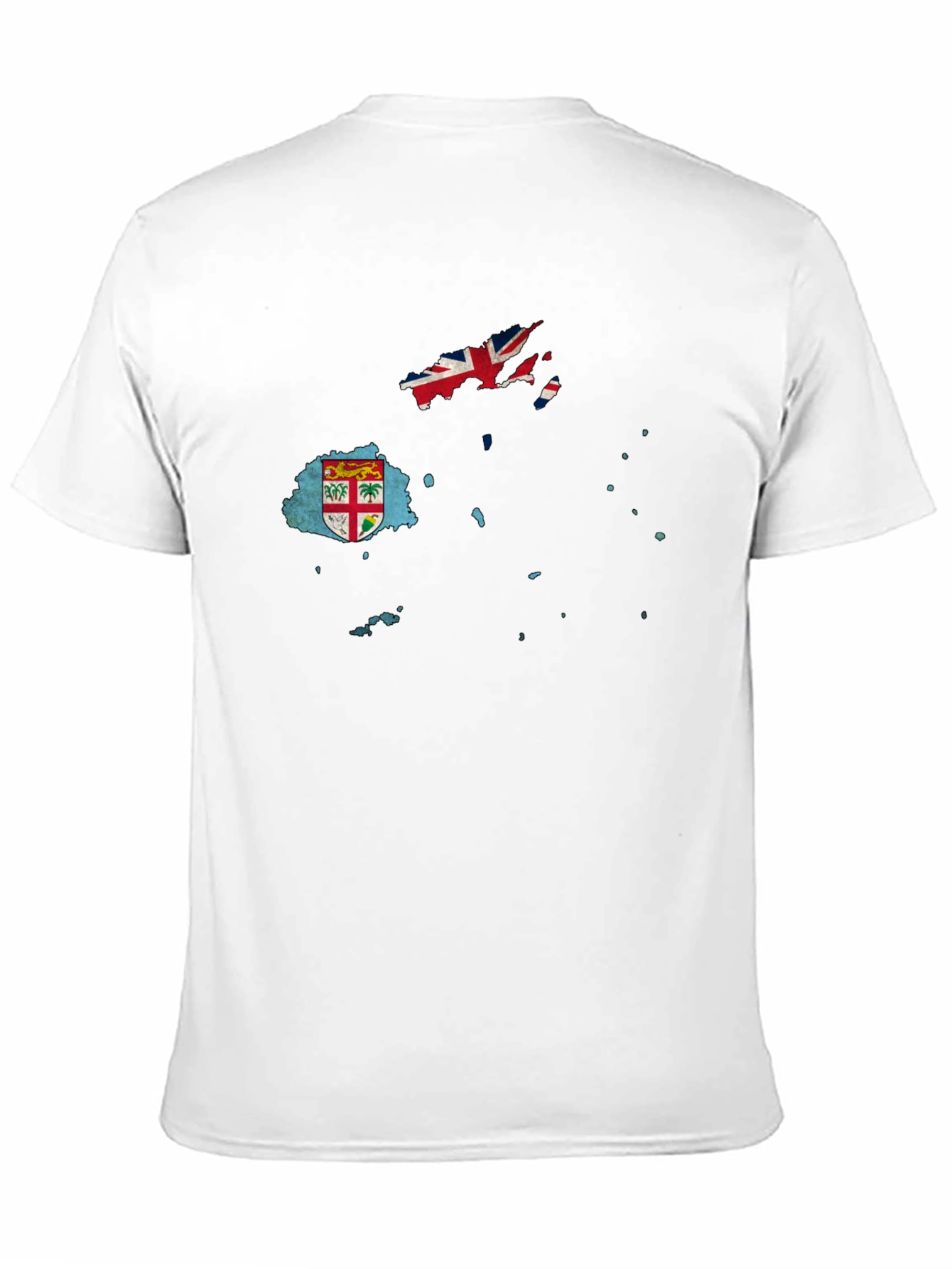 Fiji Flag Map Graphic T-Shirt