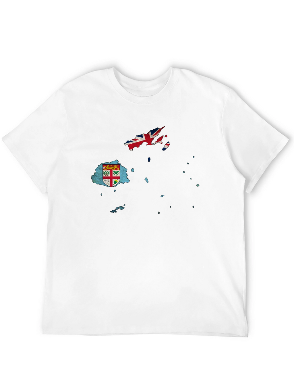 Fiji Flag Map Graphic T-Shirt