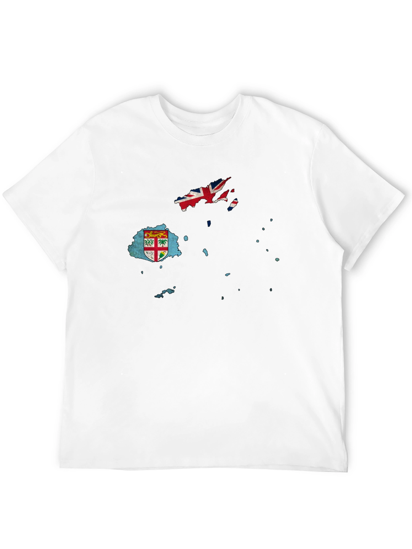 Fiji Flag Map Graphic T-Shirt
