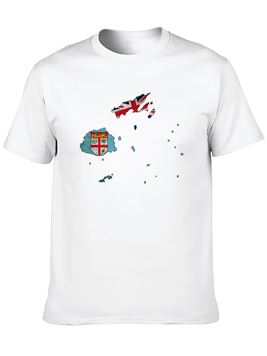 Fiji Flag Map Graphic T-Shirt