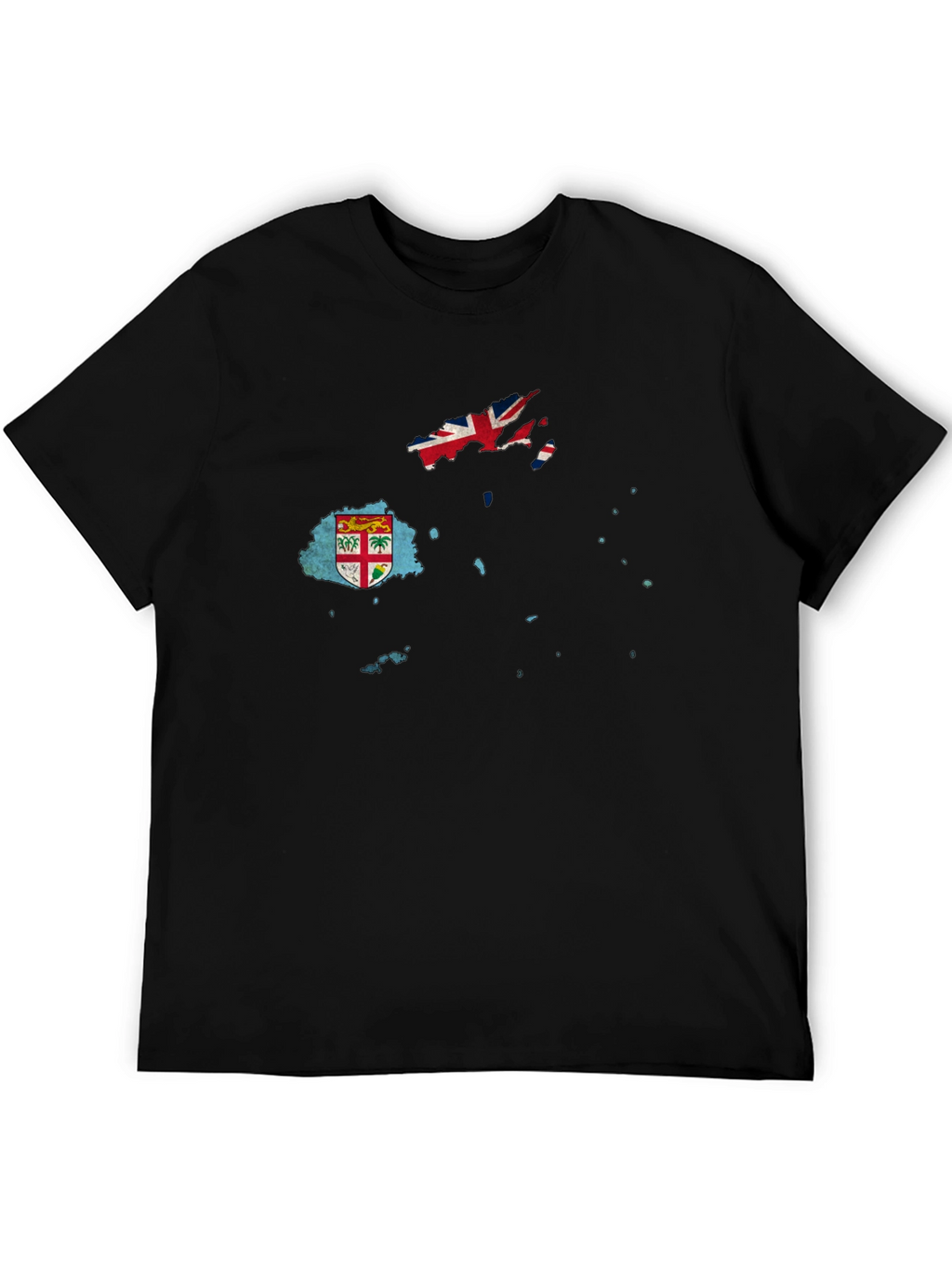 Fiji Flag Map Graphic T-Shirt