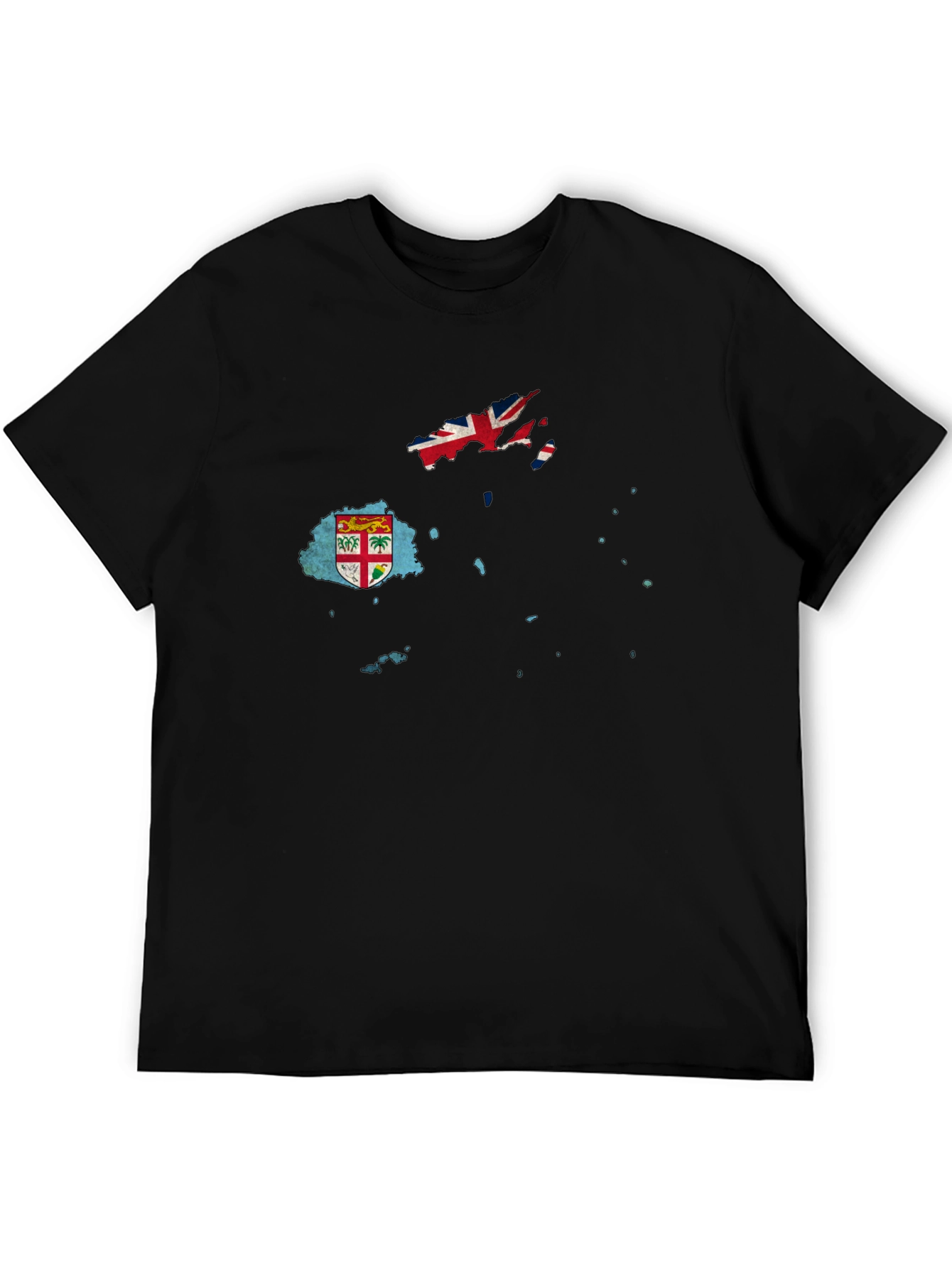 Fiji Flag Map Graphic T-Shirt