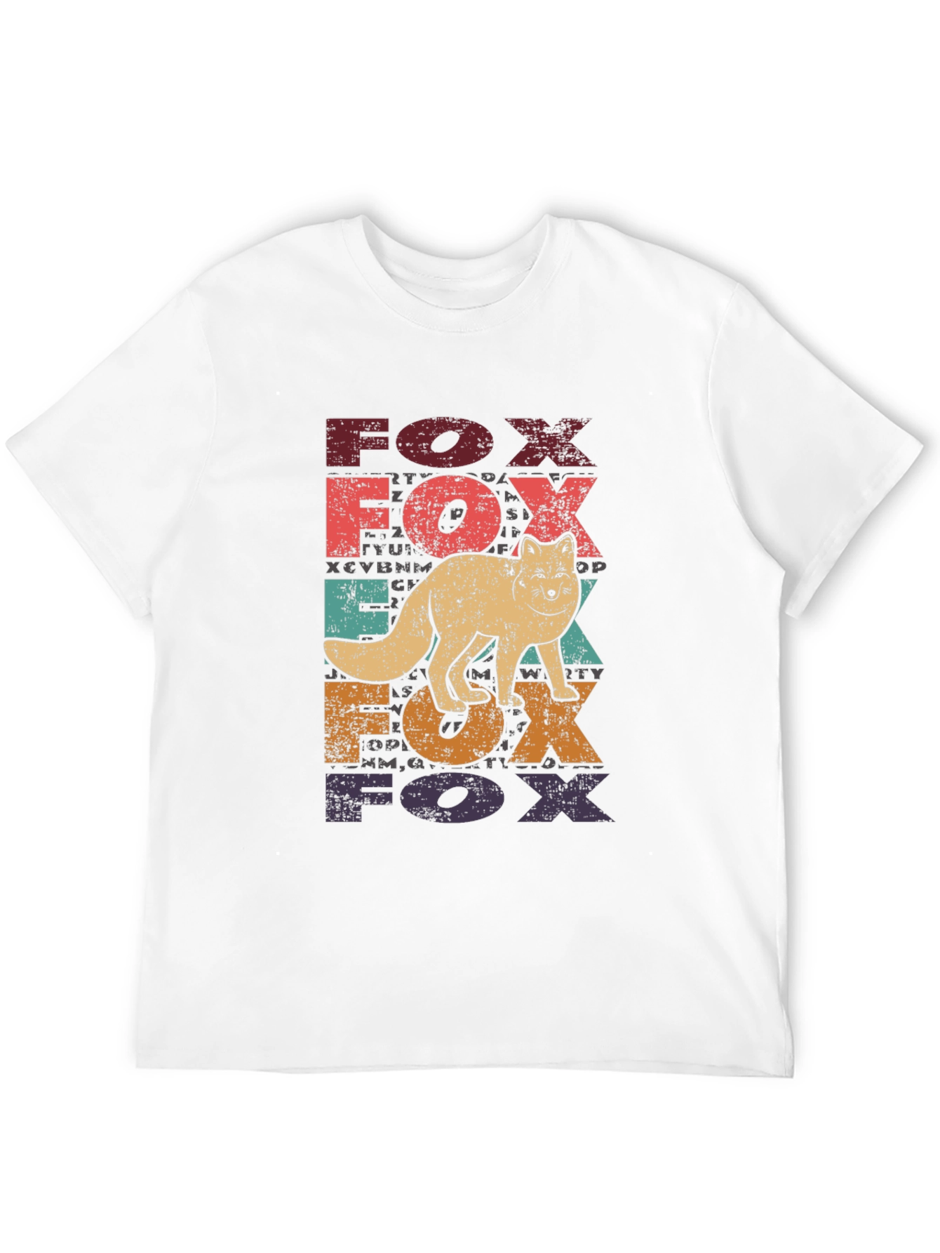 Vintage Fox Graphic Tee - Retro Style Black T-Shirt