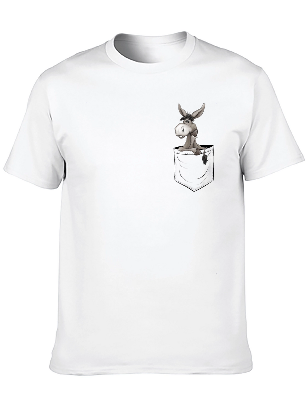 Donkey in Pocket Graphic T-Shirt - Casual & Fun