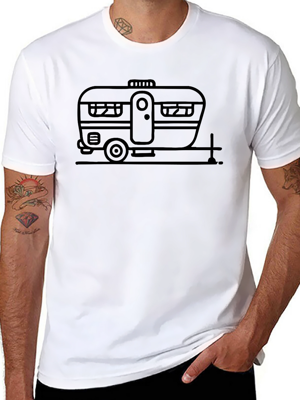 Retro Camper Graphic Tee - Adventure Ready
