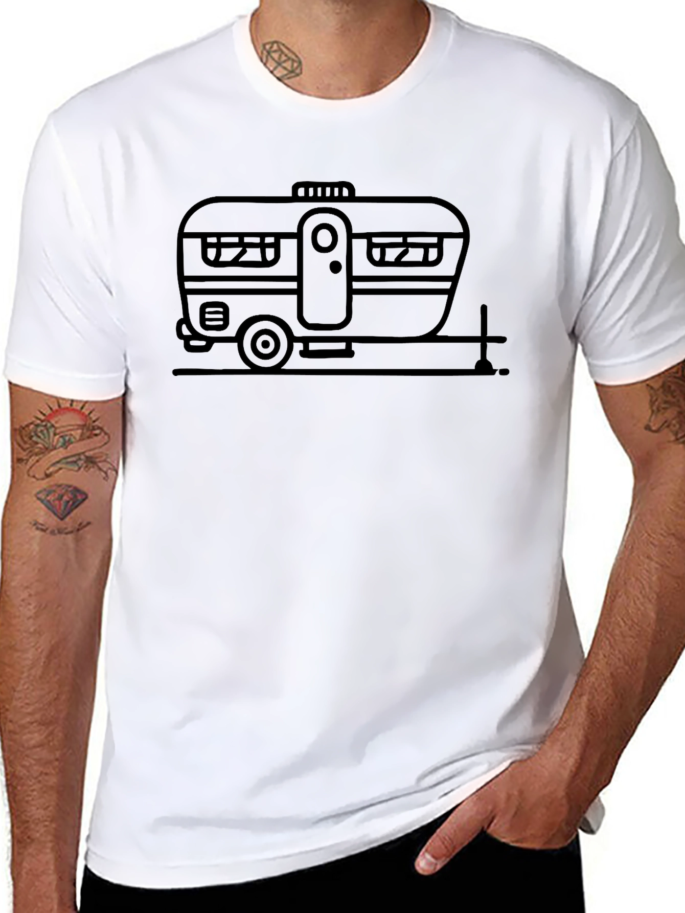 Retro Camper Graphic Tee - Adventure Ready