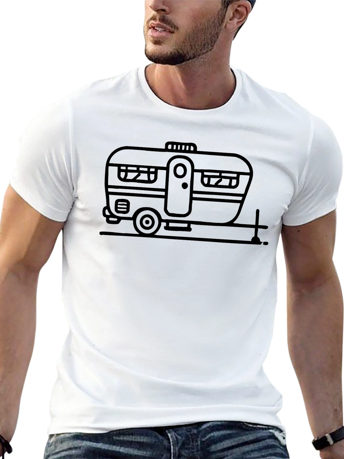 Retro Camper Graphic Tee - Adventure Ready