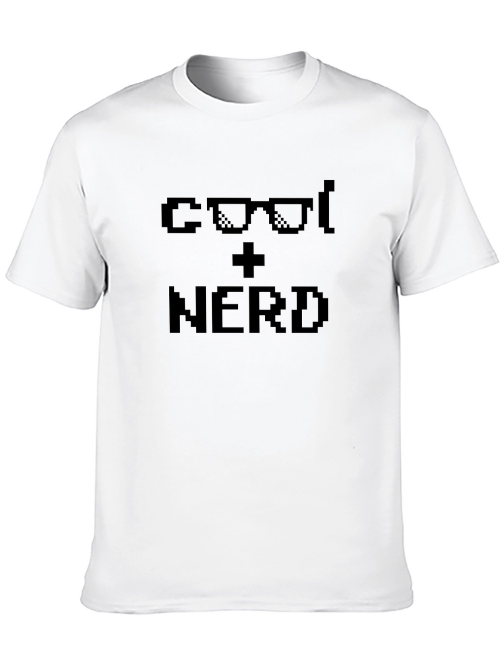 Cool + Nerd Pixel Graphic Tee - Black T-Shirt