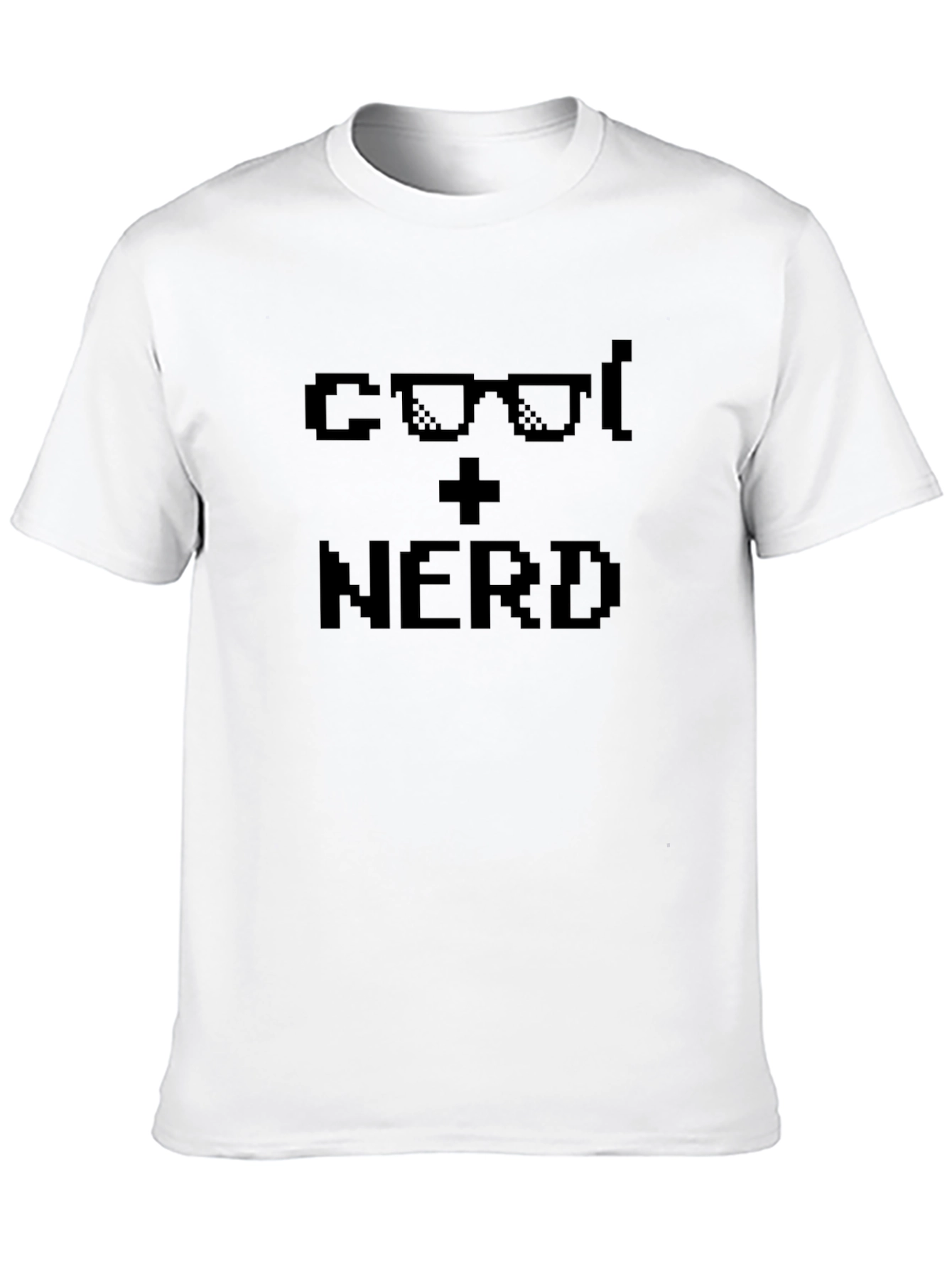 Cool + Nerd Pixel Graphic Tee - Black T-Shirt
