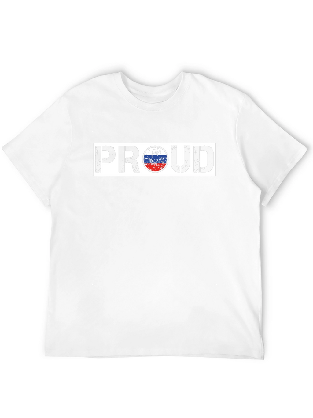 Proud Russian Flag T-Shirt - Black Cotton Tee
