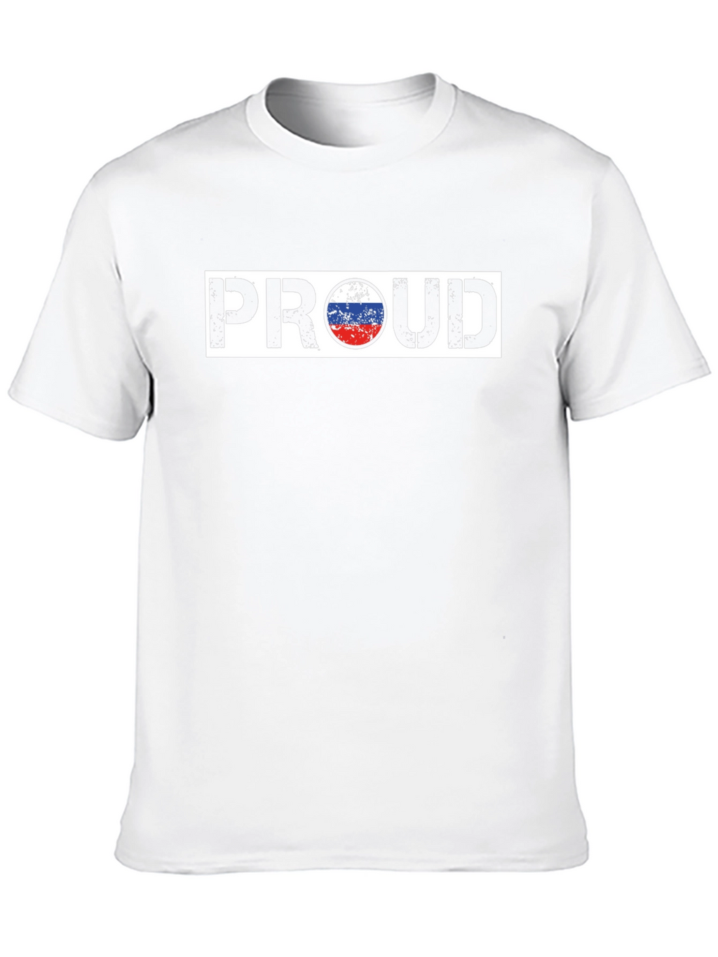Proud Russian Flag T-Shirt - Black Cotton Tee