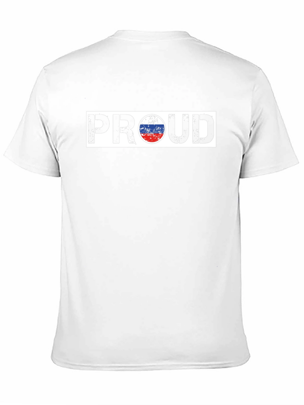 Proud Russian Flag T-Shirt - Black Cotton Tee