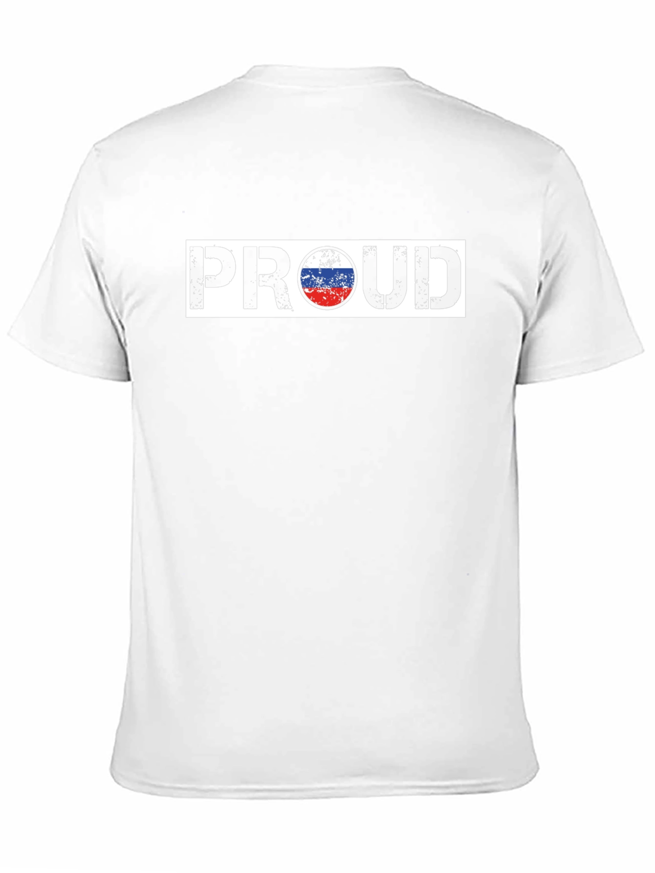 Proud Russian Flag T-Shirt - Black Cotton Tee