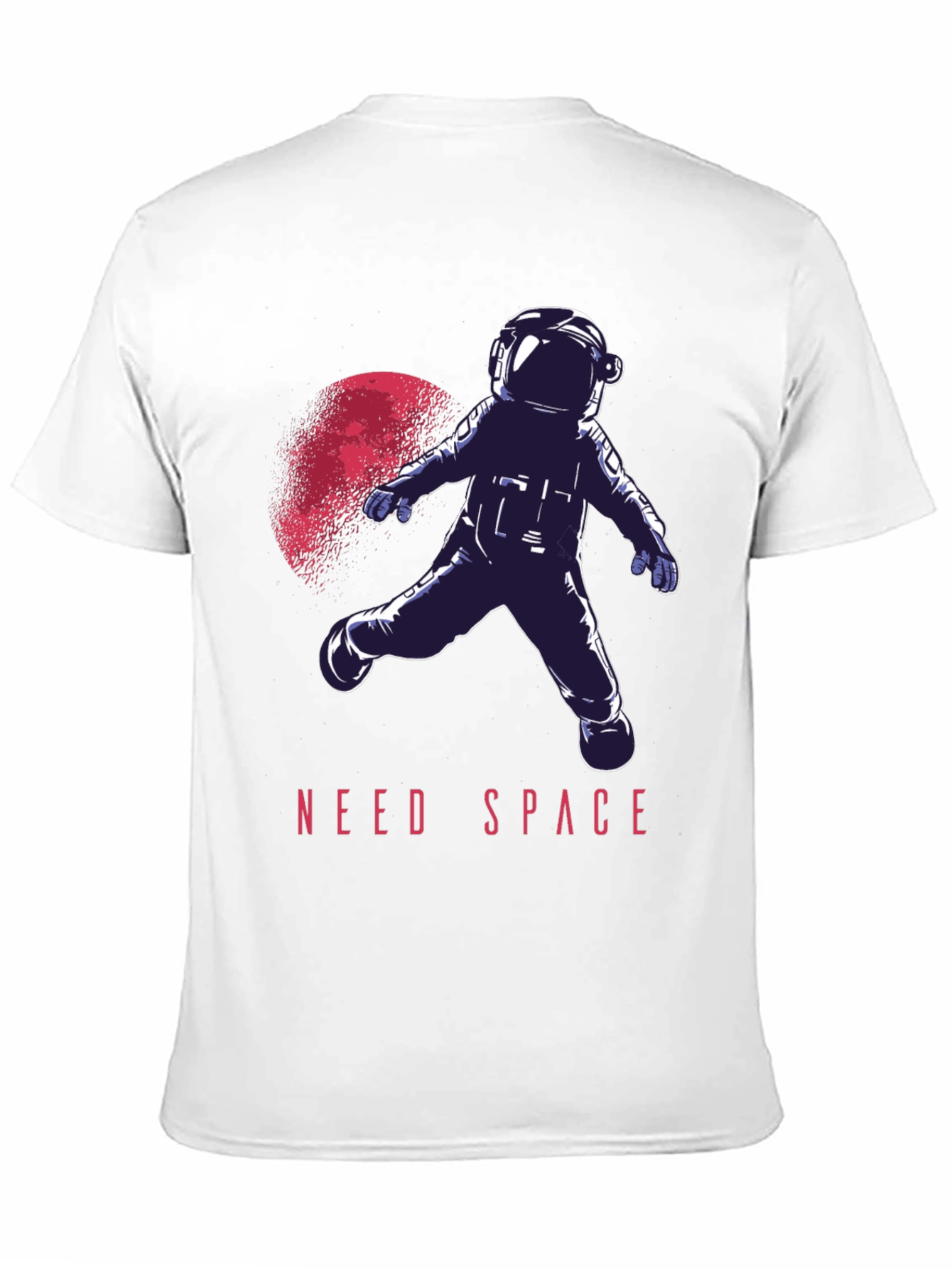 Need Space Astronaut Graphic T-Shirt - Black Crew Neck
