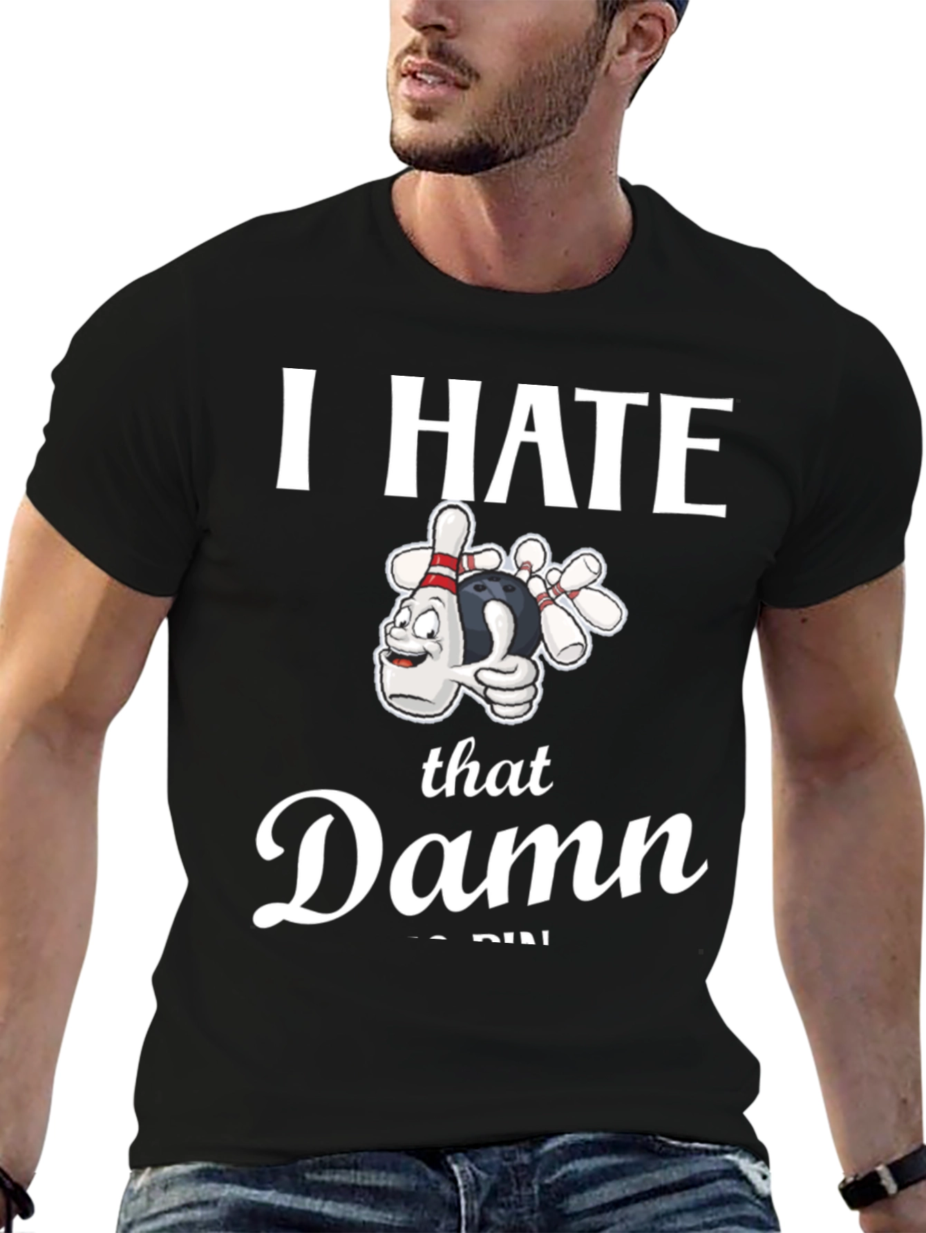 I Hate That Damn 7-Pin Bowling T-Shirt