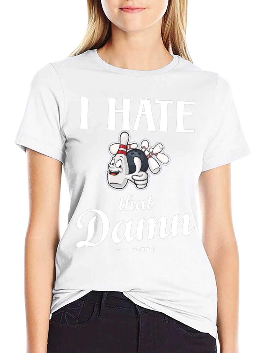 I Hate That Damn 7-Pin Bowling T-Shirt