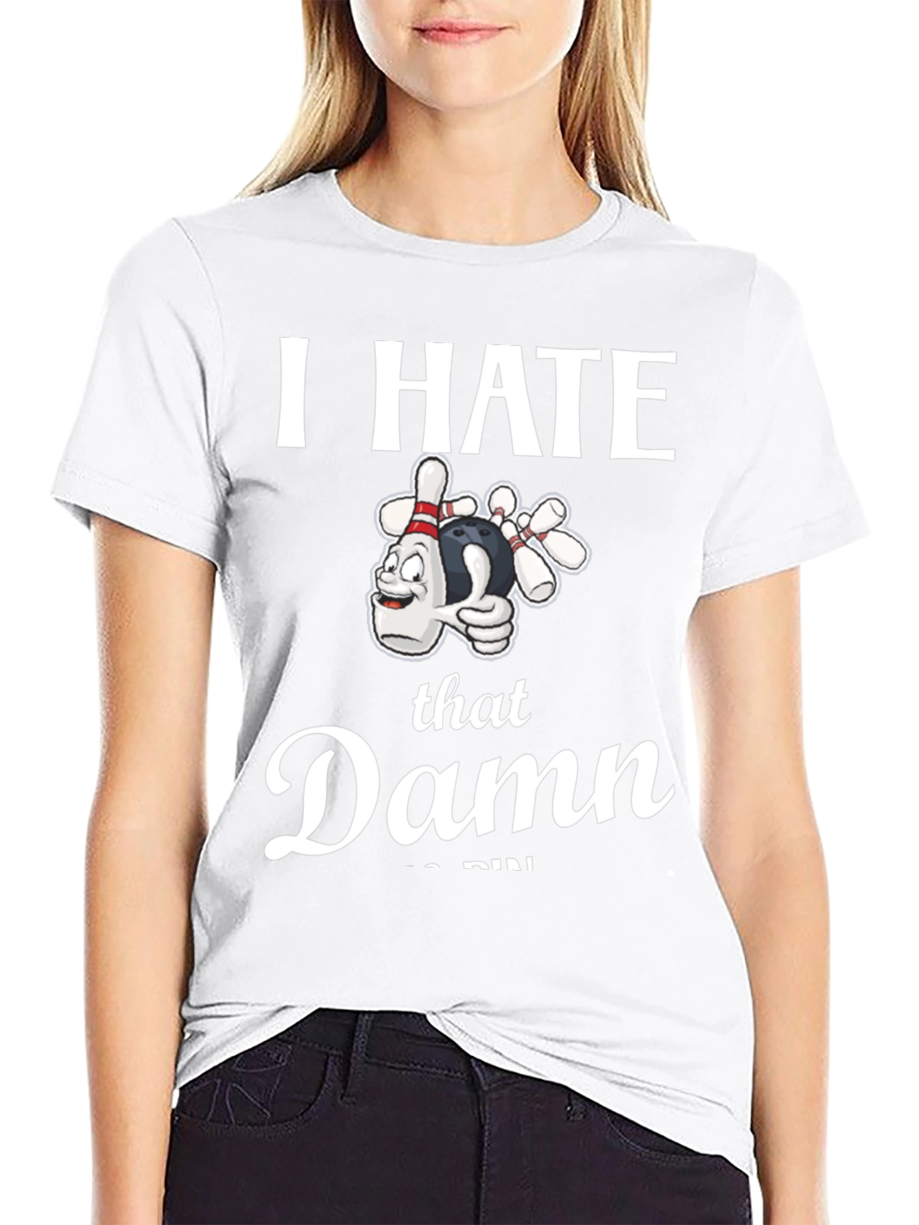I Hate That Damn 7-Pin Bowling T-Shirt