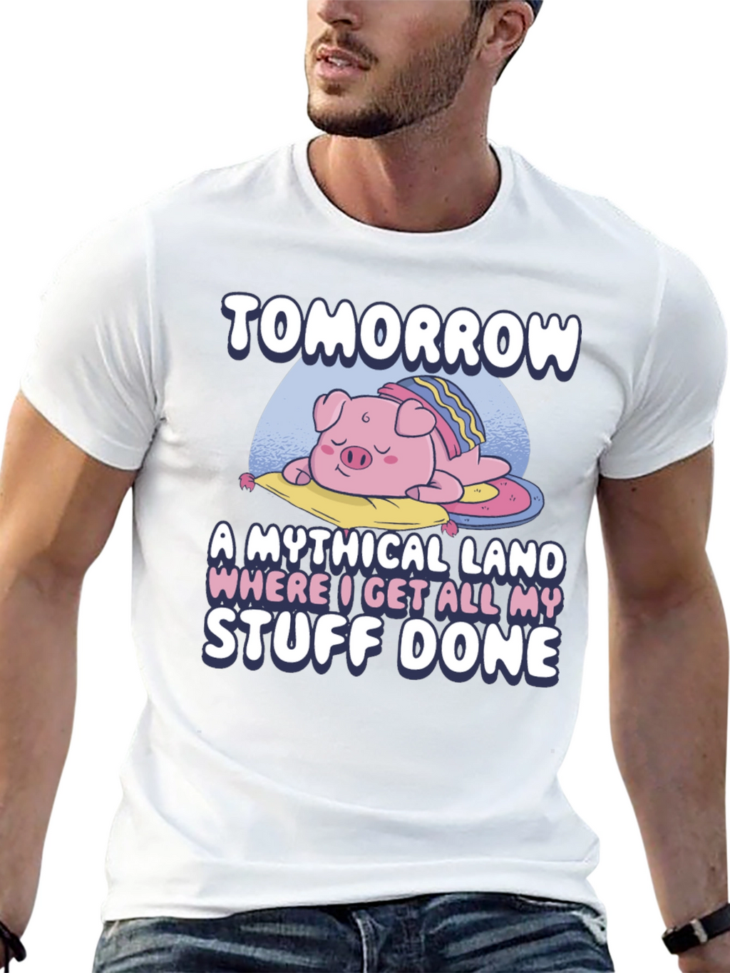 Tomorrow Mythical Land Pig Nap T-Shirt